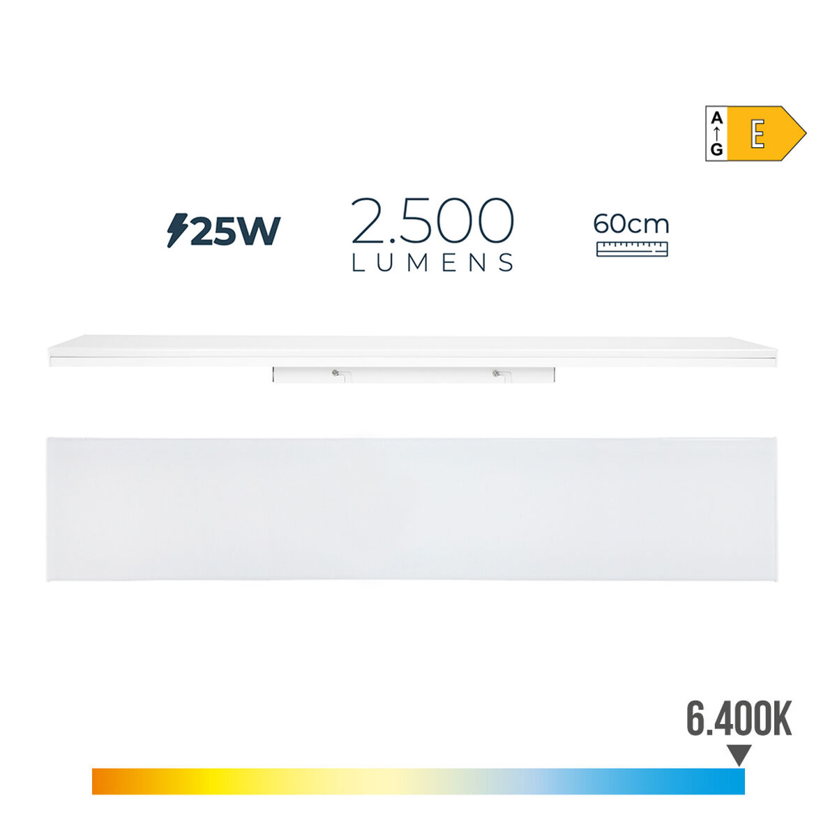 LED caurule EDM 31750 A E 25 W 2500 lm (6400 K)